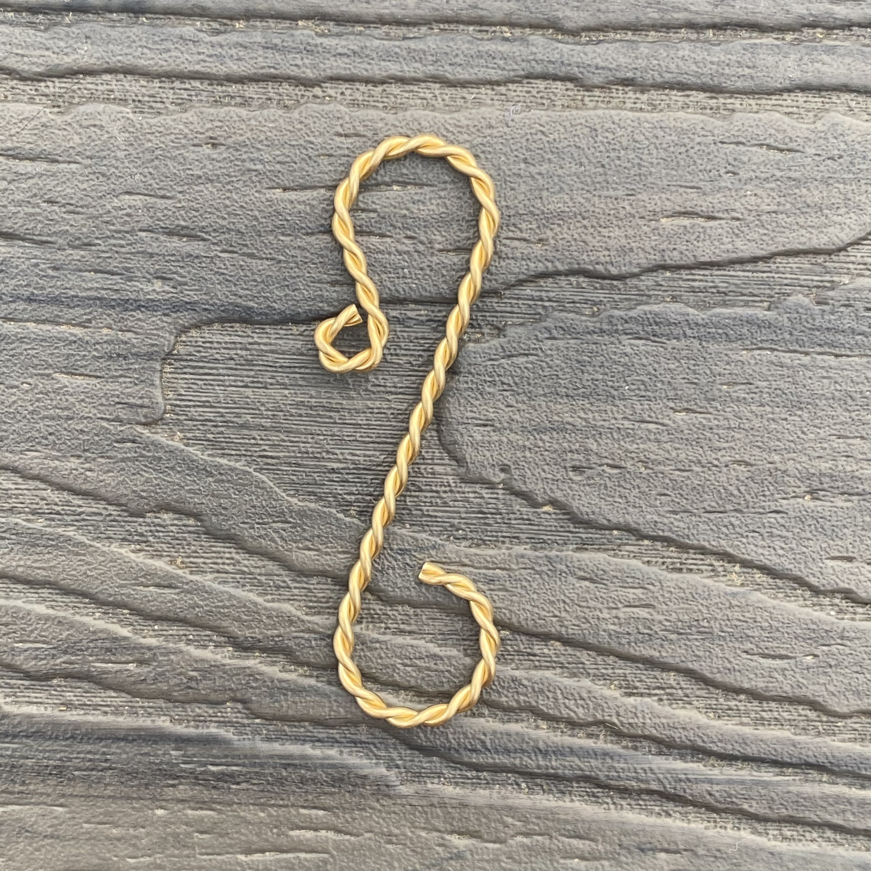 24 Ornament Hooks Gold 2 Inch