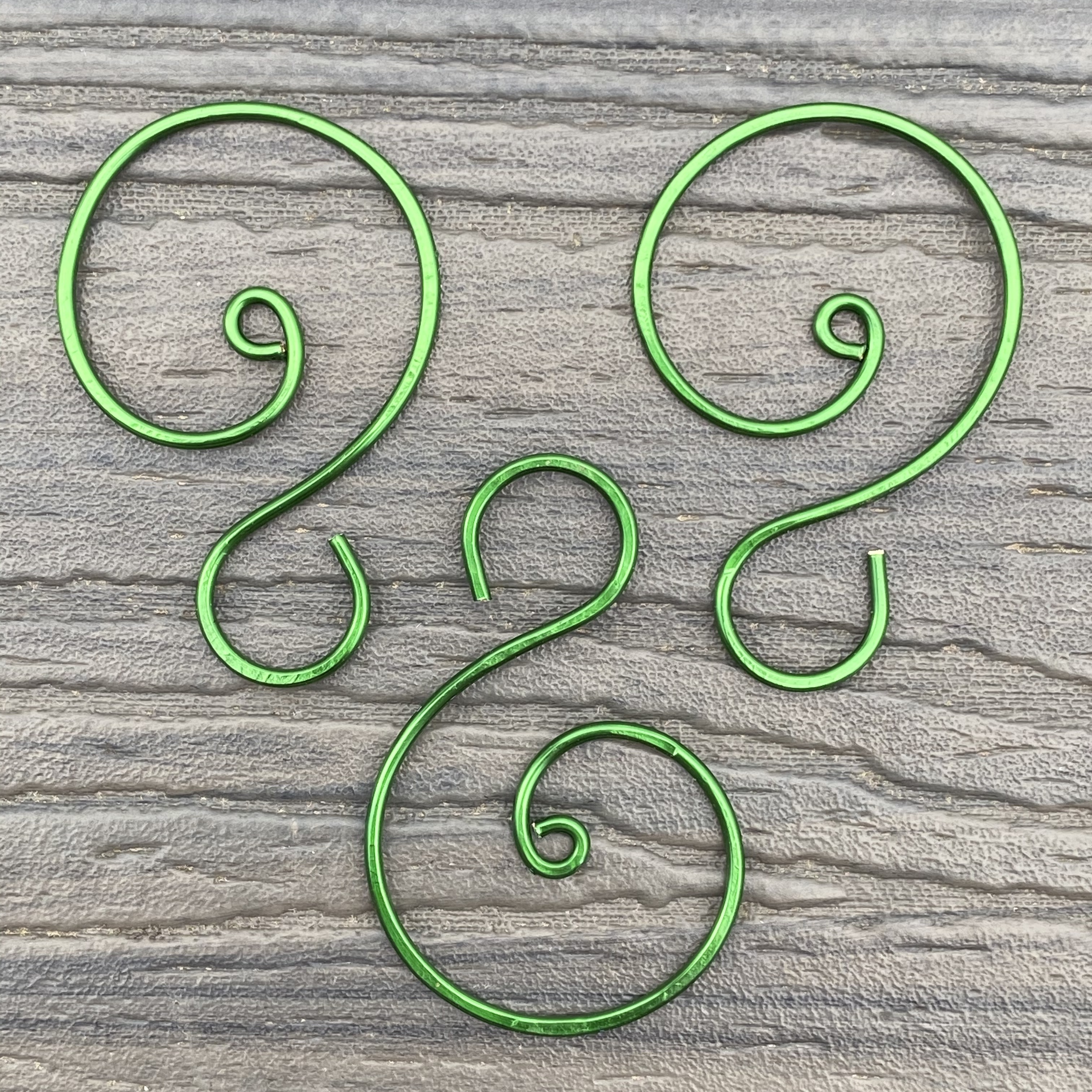 Spiral Ornament Hooks (Set of 12) - Personalized Christmas
