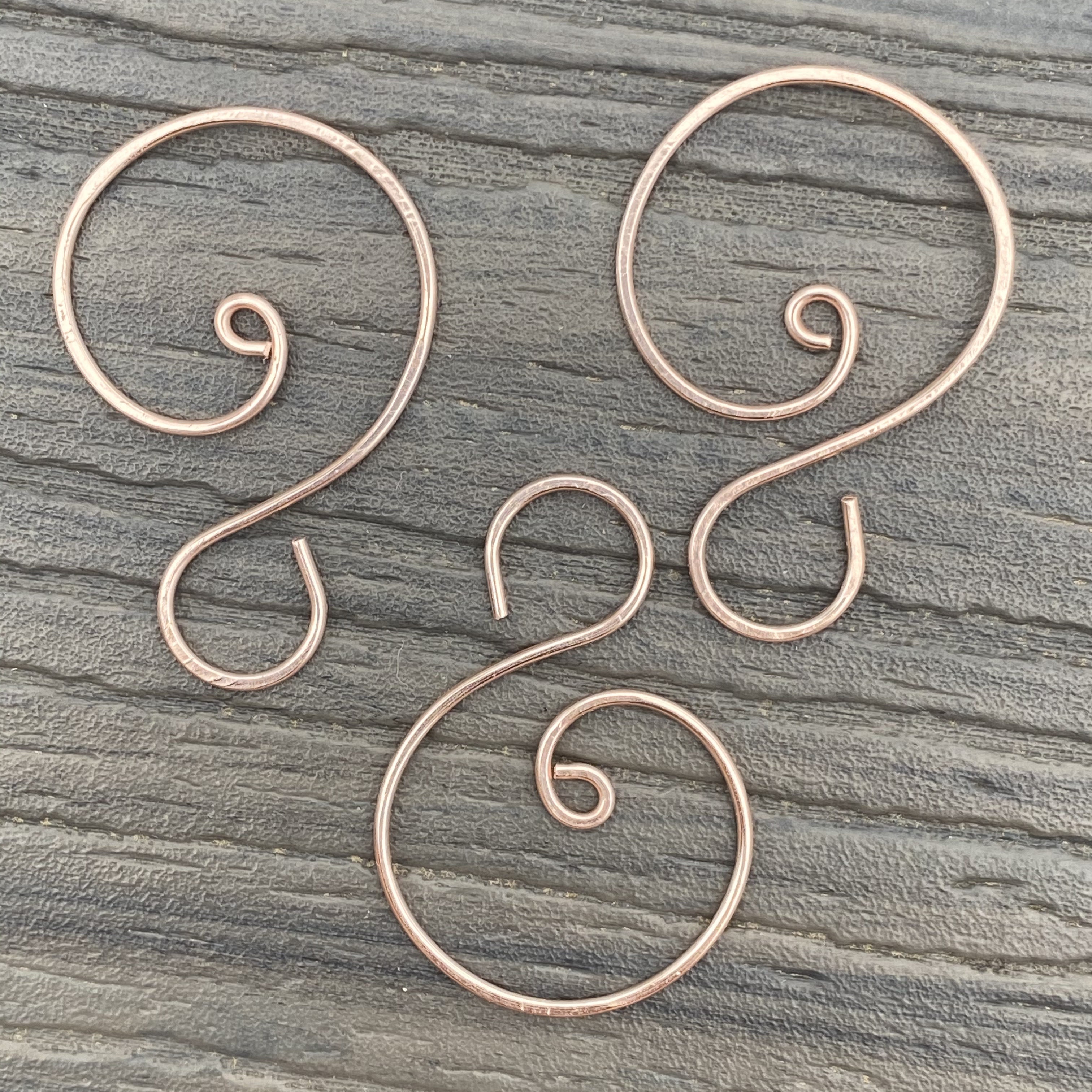 Spiral Ornament Hooks (Set of 12) - Personalized Christmas