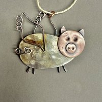 Spoon Pig, Flying Pig Ornament