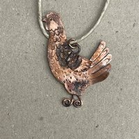 Copper chicken or rooster copper ornament 4