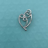 Mother & 2 child pendant, sterling silver.