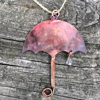 copper umbrella ornament