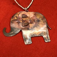 copper elephant ornament