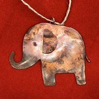 copper elephant ornament