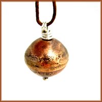 copper penny bead necklace