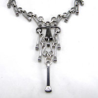 horseshoe nail chandelier necklace