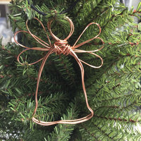 copper simple angel ornament