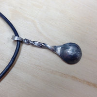 horseshoe nail spoon necklace