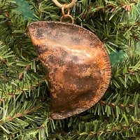 copper pierogi ornament