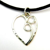 couple's heart necklace