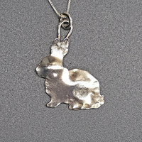 Sterling Bunny Rabbit Necklace
