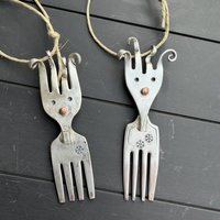 Fork Deer ~ Reindeer Ornament