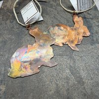 Copper Bunny Rabbit Ornament