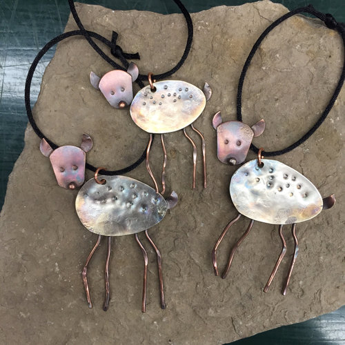 spoon fawn baby deer ornament examples