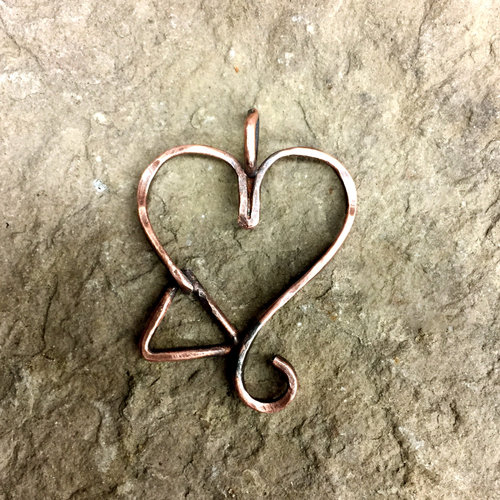 Adoption Triad pendant, Copper