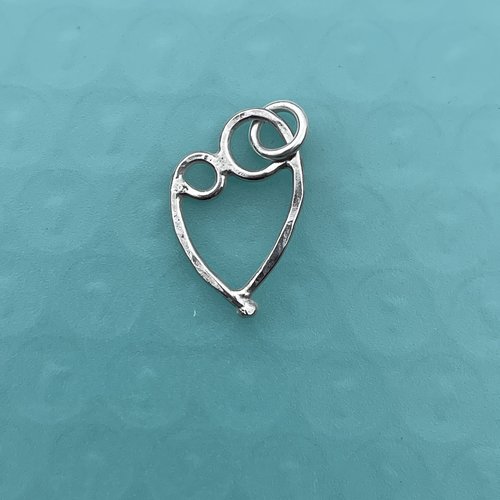 Mother & 1 child pendant, sterling silver.