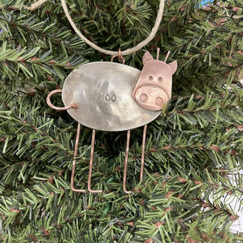 Spoon cow ornament, view 5