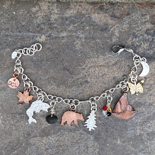 Deep Creek Lake Themed Charm Bracelet