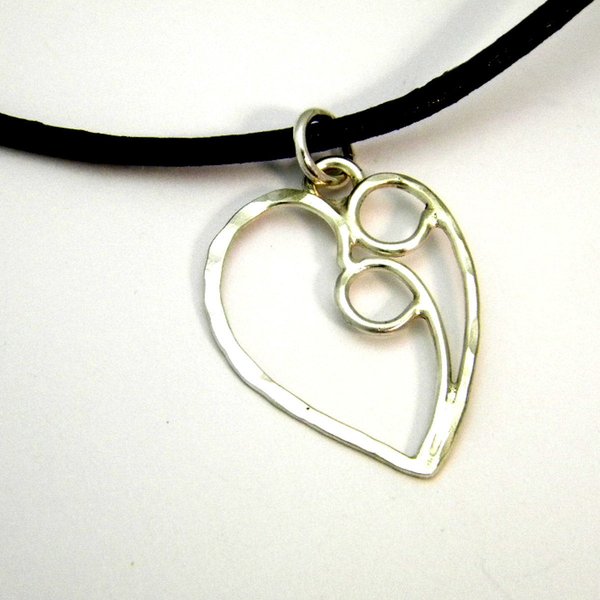 couple's heart necklace