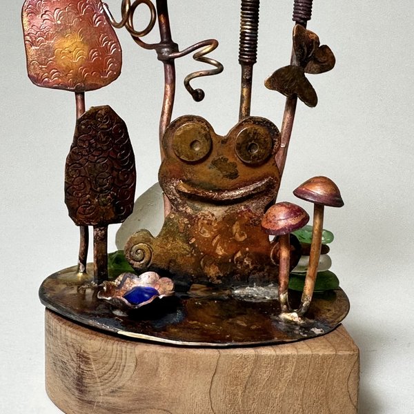 Frog Miniature Scene 